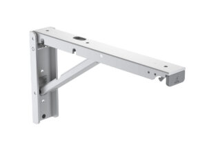 Regal folding bracket in natural anodized aluminum