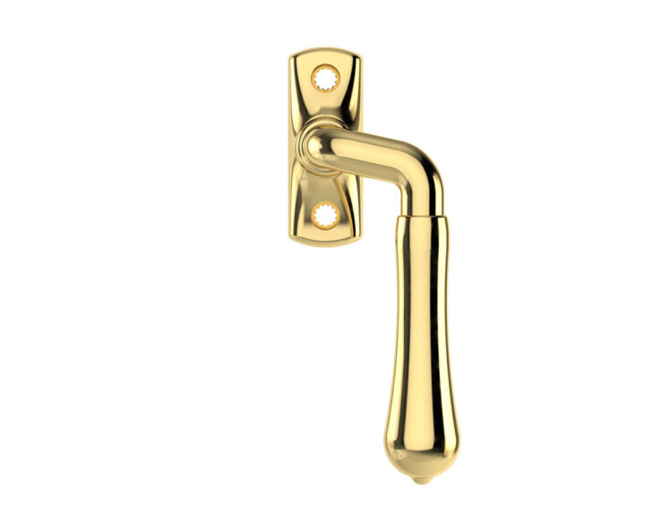 Bjorko window handle WH-B 30 R M in brass